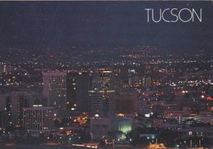 Arizona Tucson Skyline At Night
