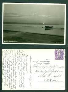 Sweden 1940. Photo Card. View Evening Skummeslovstrand, Beach.Postal Used,