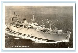 1942 USS James O'Hara Tacoma Washington Transport Ship RPPC Photo Postcard 