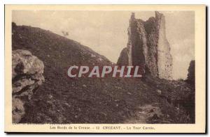 Old Postcard The Banks of the Creuse Crozant La Tour Carree