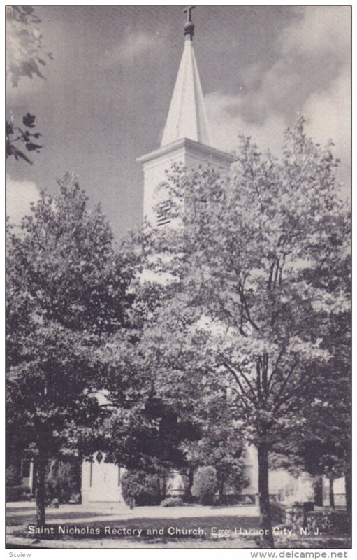 EGG HARBOR CITY, New Jersey , PU-1957 ; Saint Nichlolas Rectory & Church