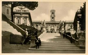 Italy - Rome. The Stairway  *RPPC