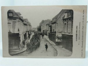 Doullens Somme France German Soldiers Departure 9th Sept 1914 WW1 Postcard