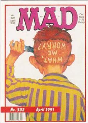 Lime Rock Trade Card Mad Magazine Cover Issue No 302 April 1991