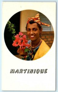 MARTINIQUE, Lesser Antilles ~ Martinican GIRL IN LOCAL COSTUME 1973  Postcard