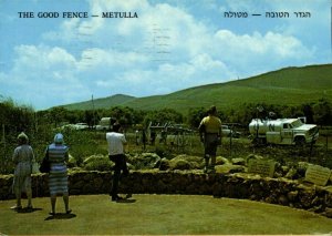 israel palestine, METULLA, The Good Fence, U.N. Truck 1980 Palphot 4617 Postcard