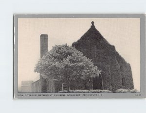 Postcard Vine Covered Methodist Church, Somerset, Pennsylvania