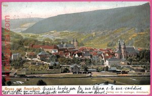 af8551 - GERMANY - Postcards VINTAGE POSTCARD - Greetings from Amorbach - 1905-