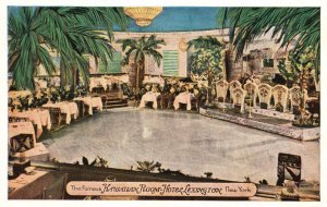 Vintage Postcard Famous Hawaiian Room Hotel Romanic Atmosphere Lexington N. Y.