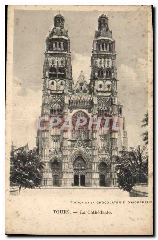 Old Postcard The Cathedral Tours