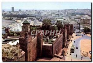 Old Postcard Rabat Morocco Gardens Oudaias panorama Panorama Oudaias Gardens