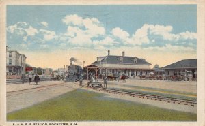 J83/ Rochester New Hampshire Postcard Railroad Depot Station 189