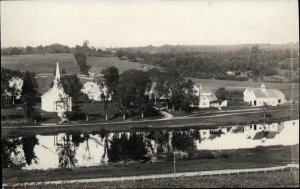 Orland Maine ME Village Bird's Eye View c1910 Real Photo RPPC Vintage Postcard