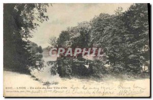 Postcard Old Lyon a corner Tete d'Or Lake