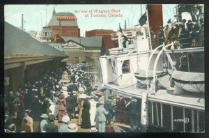 h2099 - TORONTO Postcard 1910 Niagara Boat in Harbor