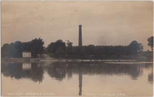 Indiana In Real Photo RPPC Postcard 1908 KENDALLVILLE Water WOrks Park