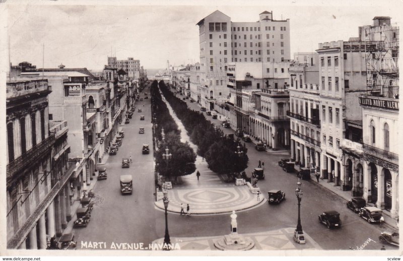 RP: HAVANA , Cuba , 1930-40s ; Marti Avenue