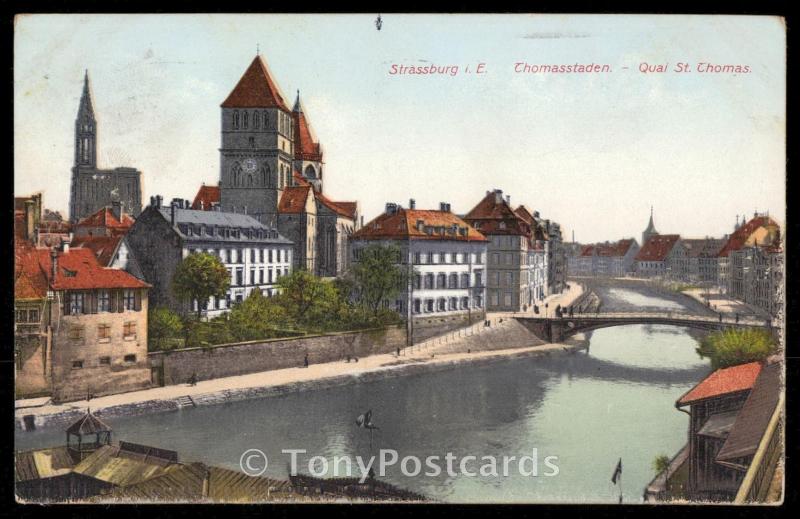 Strassburg i. E., Thomasstaden- Quai St Thomas