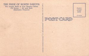 Vintage Postcard Hotel Patterson Fireproof Pride Of City Bismarck North Dakota