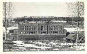 Alaska RR Station, Anchorage, AK ,Alaska, USA Kodak Real Photo Paper Train Ra...