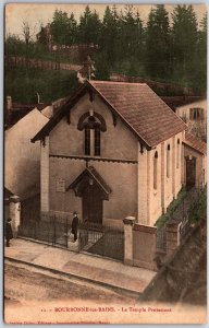 Bourbonne-Les-Bains Le Temple Protestant France Church Building Postcard