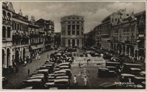 PC SINGAPORE, RAFFLES PLACE, Vintage REAL PHOTO Postcard (B42286)