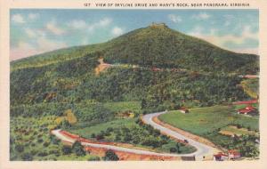 Skyline Drive and Mary's Rock - near Panorama, Virginia Linen