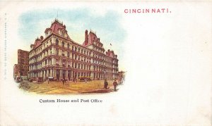 Cincinnati Ohio c1905 Postcard Custom House and Post Office