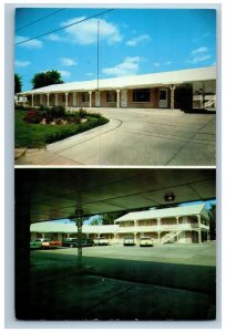 Columbia Missouri MO Postcard The Stephens Motel Exterior Roadside c1960's Cars