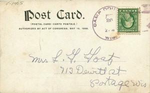 Camp Douglas Wisconsin State Range Chimney Rock C-1905 Postcard 3853