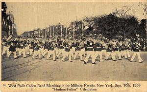 NYC West Point Cadets Band Hudson Fulton Celebration Antique Postcard K62948