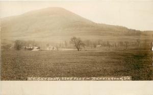 RPPC Postcard Mt. Anthony Bennington Vermont Farmhouse