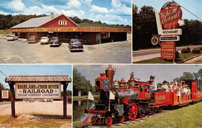 North Scituate Rhode Island Highland Orchards Multiview Vintage Postcard K87920