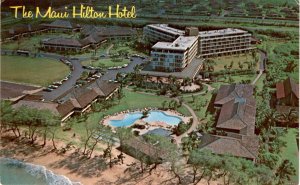 Maui Hilton Hotel Kaanapali Beach Lahaina Maui Hawaii resort ocean view postcard