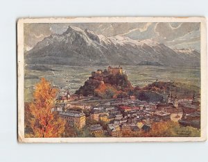 Postcard Salzburg vom Kapuzinerberg Austria
