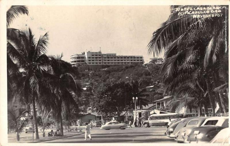 Acapulco Guerrero Mexico view of Hotel Casablanca real photo pc Y11136