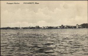 Pocasset Cape Cod MA Harbor Scene c1910 Postcard