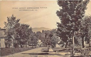 Jefferson VT Buildings Store Dirt Street Town View RPPC  Postcard