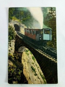 Vintage Postcard Pilatusbahn Mountain Railway in Switzerland