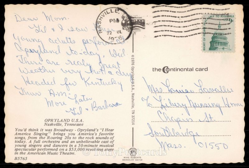 I hear America Singing - Opryland, USA