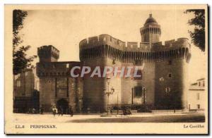 Old Postcard Perpignan Castillet