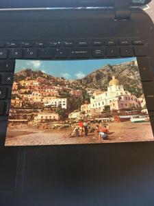 Vintage Postcard; Positano, the Beach- Italy