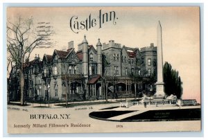 1910 Castle Inn Formerly Millard Residence Buffalo New York NY Antique Postcard