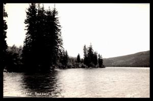 RPPC Half Moon Lake, Pinedale, Wyoming Vintage Photo Postcard G06