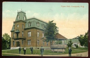 h2577 - COATICOOK Quebec Postcard 1910s Town Hall.