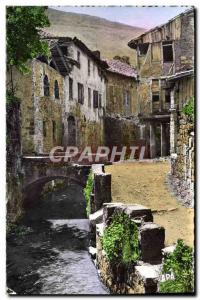 Modern Postcard St Antonin Noble Val Canal substructures And The Houses