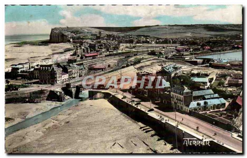 Treport - View from & # 39Egise to seas - Old Postcard