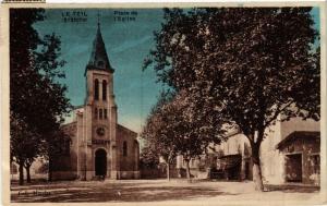 CPA Le TEIL Place de l'Église (660676)