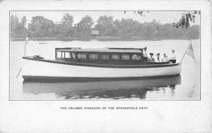 Cruiser Iyanough Springfield Navy Waterfront Antique Postcard K61823