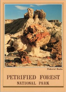 Postcard AZ Petrified Forest National Park Pedestal Rocks